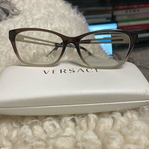 Versace frames/glasses and velvet lined logo case